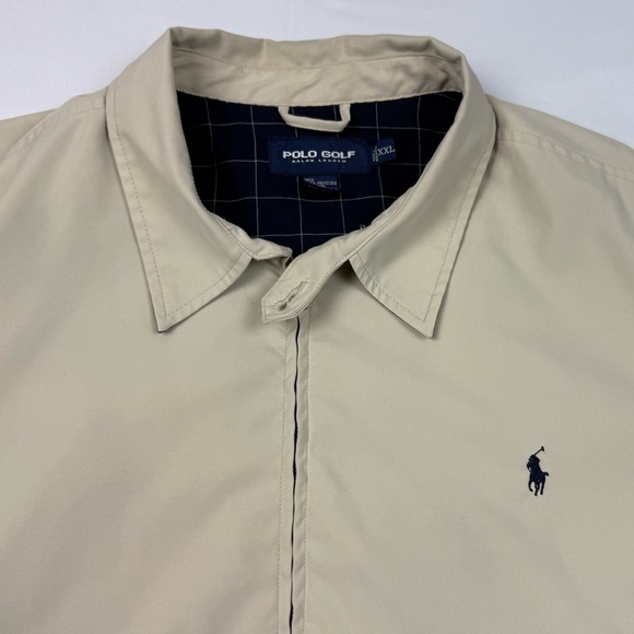 Vtg Polo Golf Ralph Lauren Men Harrington Jacket 2XL 90s Plaid Lined Full Zip A2 - Picture 5 of 12